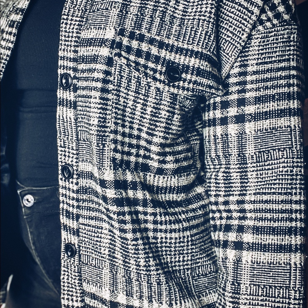 Plaid Button Up Jacket - Picture 2 of 3